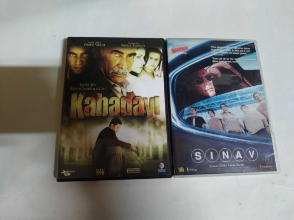 2 ADET DVD FİLM / KABADAYI - ŞENER ŞEN / SINAV ÖMER FARUK SORAK