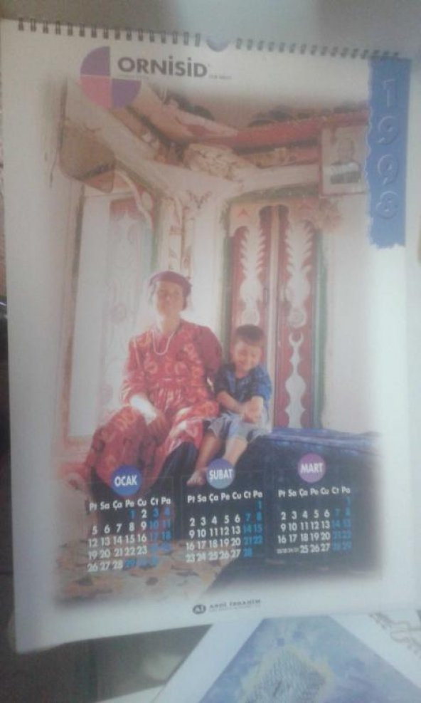 ABDİ İBRAHİM İLAÇ SANAYİ ORNİSİD 1998 TAKVİM - 2