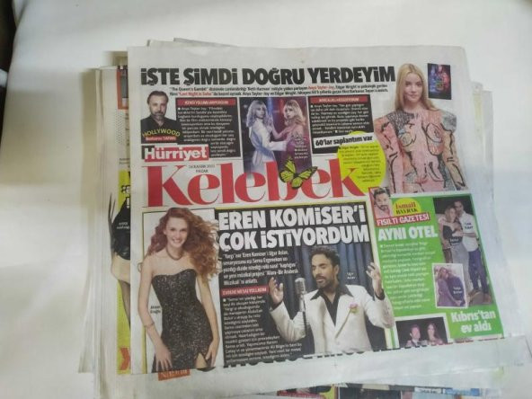 Hürriyet KELEBEK ( 14 KASIM 2021) ANYA TAYLOR JOY*CENK KÜPELİ*AHSEN EROĞLU*UĞUR ASLAN*EBRU GÜNDEŞ*HERA ASLAN*OZAN ORHON*JENNIFER LOPEZ*HÜLYA AVŞAR TANJU ÇOLAK AŞKI