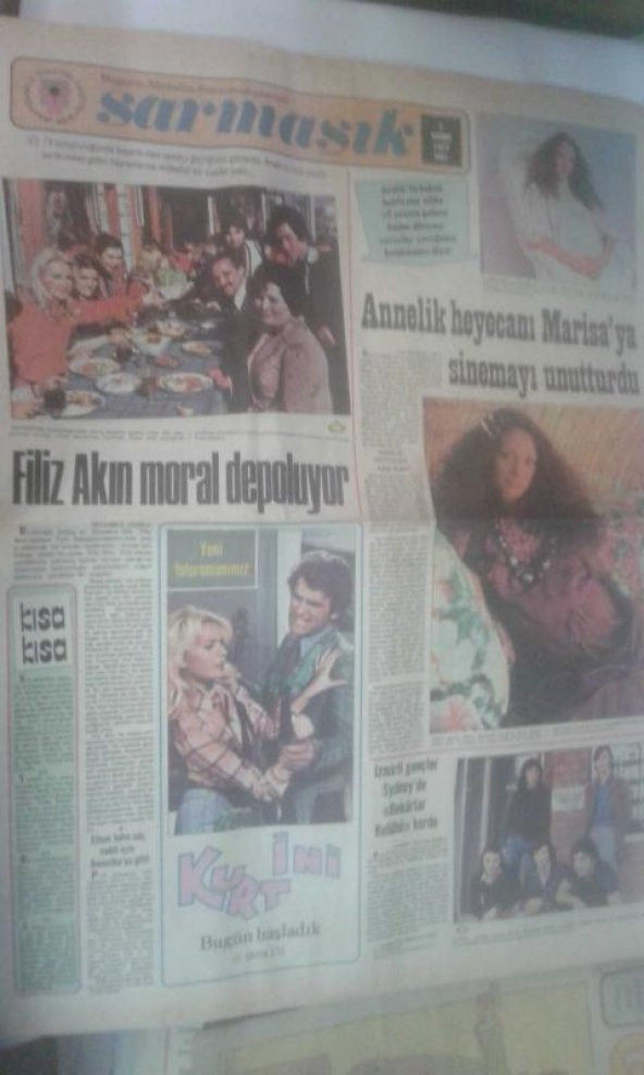 SARMAŞIK 1 KASIM 1977 SALI FİLİZ AKIN*FATMA GİRİK*EDİZ HUN*ŞENGÜL VE ŞENAY KARDEŞLER