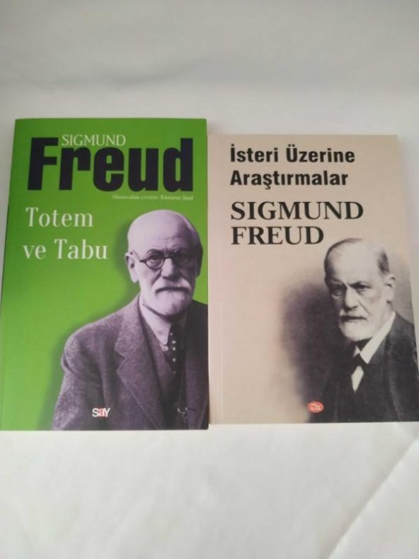 SIGMUND FREUDtan 2 kitap  / İSTERİ ÜZERİNE ARAŞTIRMALAR / TOTEM VE TABU - SIFIR
