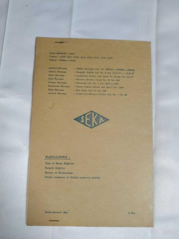 SEKA - TÜRKİYE SELÜLOZ VE KAĞIT FABRİKALARI İŞLETMESİ İZMİT (dosya) - 3