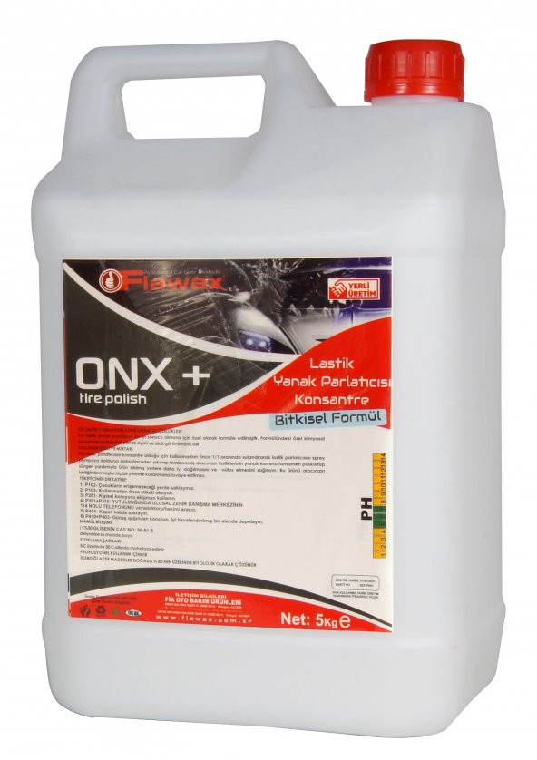 FİAWAX OTO LASTİK YANAK PARLATMA MADDESİ (KONSANTRE) 5KG