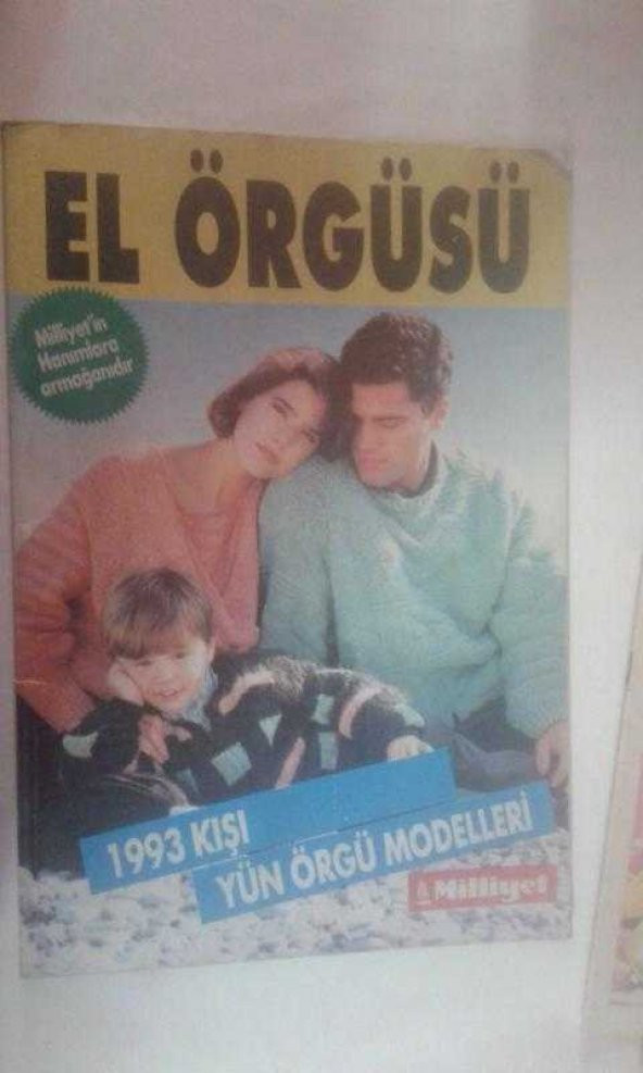 MİLLİYET EL ÖRGÜSÜ 1993 KIŞI YÜN ÖRGÜ MODELLERİ