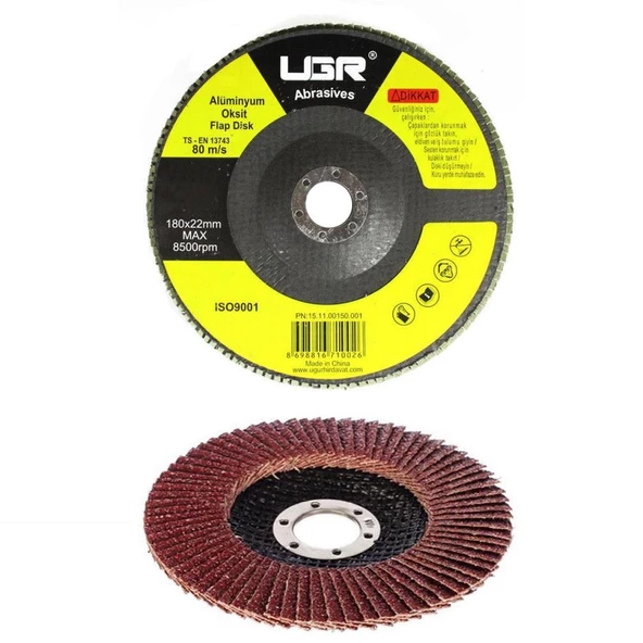 UGR Metal Ahşap FLAP DİSK Zımpara 180 mm - Resim 7