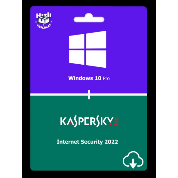 Windows 10 Pro + Kaspersky Internet Security 1 Yıl