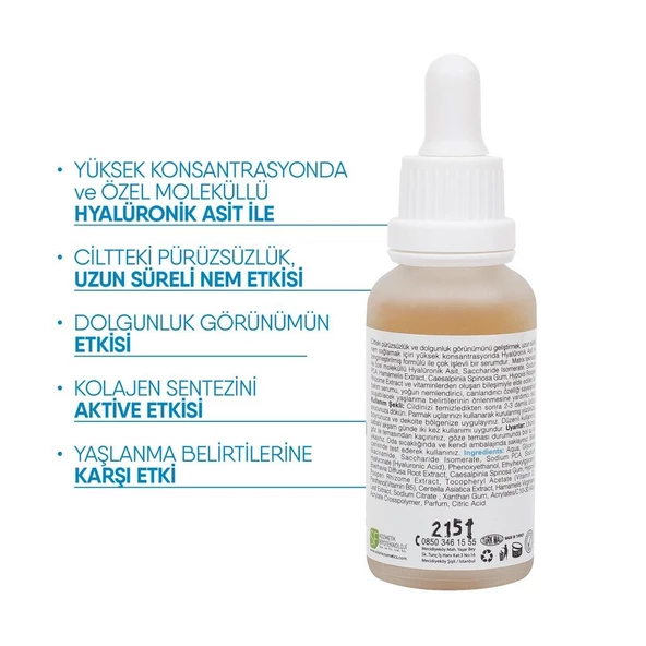 Solaris Hyaluronik Asit Serum Nemlendirici 30 ml ( - 3
