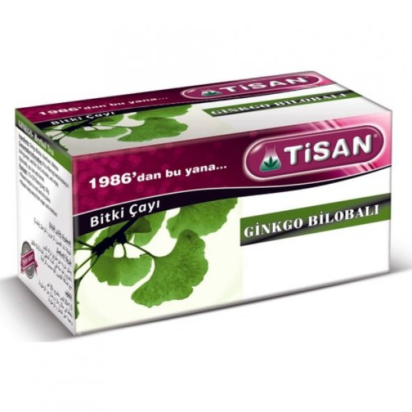 Tisan Ginkgo Bilobalı Çay 20 Sallama Poşet