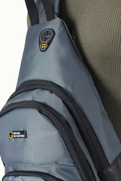 M 1006-1 Mega Bag Unisex Göğüs Çapraz Çanta, Body Bag - 6