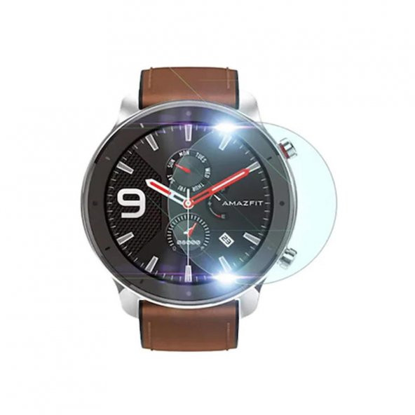 Microcase Amazfit A1922 GTR Lite 47 mm TPU Ekran Koruma Filmi-Şeffaf