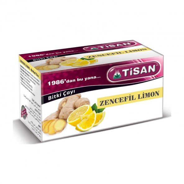 Tisan Zencefil Limon Çayı 20 Sallama Poşet