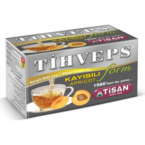 Tisan Tihveps Kayısılı Form Çayı 20 Süzen Poşet