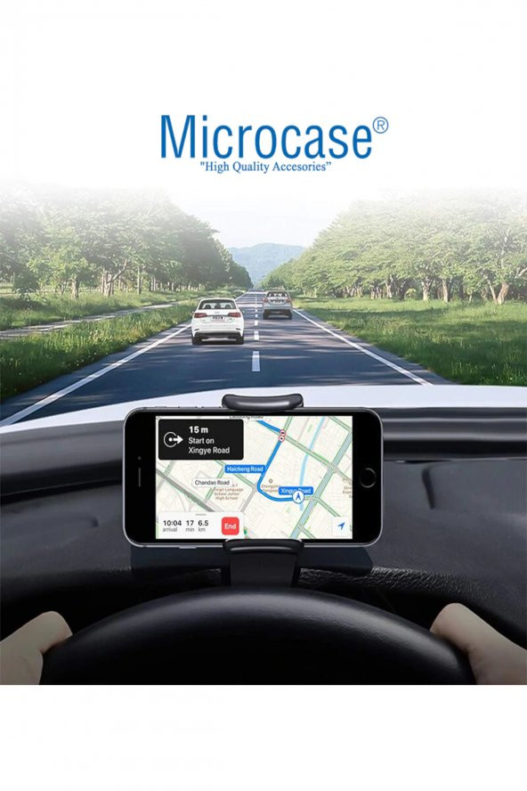 Microcase Araç İçi Gösterge Paneli için Döner Başlık Telefon Tutucu AL2365 - 3