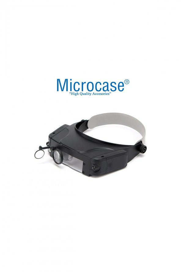 Microcase Ayarlanabilen Gözlük Tipi Işıklı Kafa Büyüteci 3 Farklı Lens - Model No : AL2320 - 4