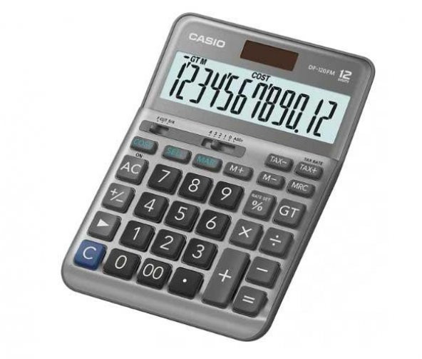 Casio DF-120FM 12 Hane Masa Üstü Hesap Makinesi ürün görseli