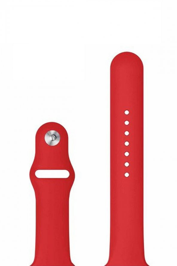 Microcase Apple Watch Series 4 44 mm Silikon Kordon Kayış - Kırmızı - 2