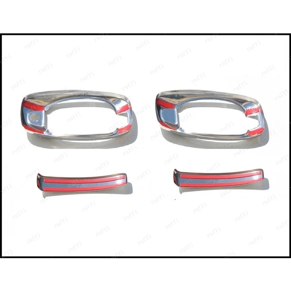 Fiat Ducato Krom Kapı Kolu+Çerçeve 2 kapı 2008 Üzeri P. Çelik - 4