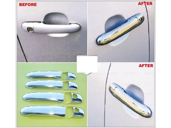 VW Polo Krom Kapı Kolu 4 kapı 1994-2001 Arası P.Çelik (2 Delik) ürün görseli