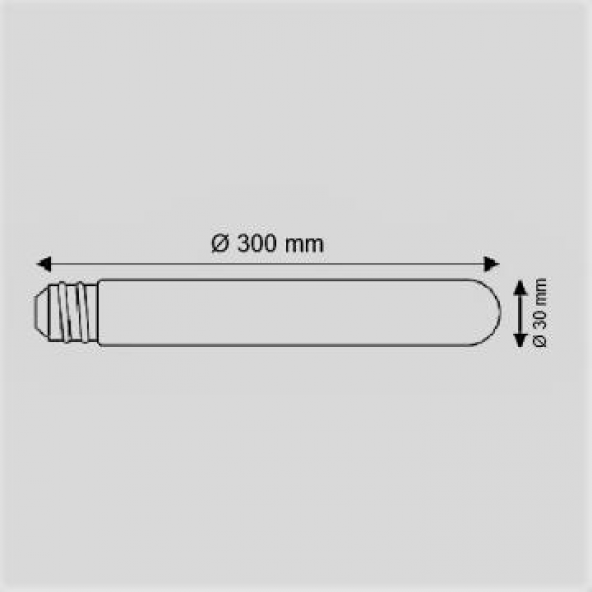 HELİOS Rustik Çubuk IP 20 E27 8 W Günışığı (43-4030) HS-2074 - 2