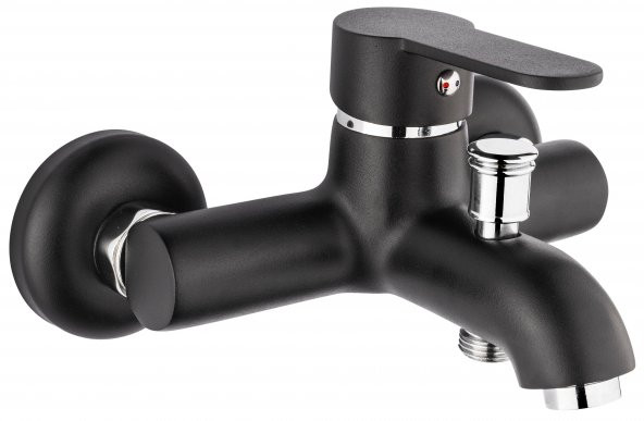 Gms Zirve Siyah Krom Banyo Duş Bataryası ZRV303-K ürün görseli