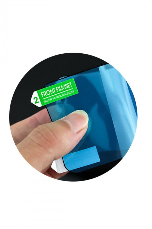 Microcase iPhone 11 3D Kavisli Tam Kaplayan Polymer Nano Ekran Koruma - Siyah - 2