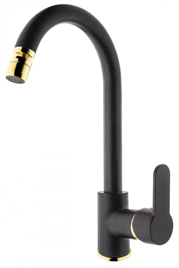 Gms Zirve Siyah Altın Kuğu Eviye Mutfak Bataryası ZRV202 ürün görseli