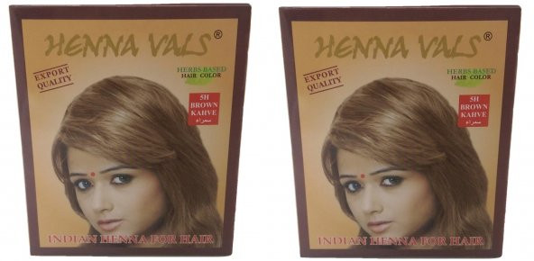 Henna Vals Kahve Renk Saç İçin Hint Kınası 2Li Paket 20 Gr