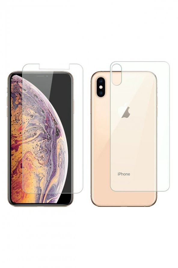 Microcase iPhone XS MAX Full Ön Arka Kaplama TPU Soft Koruma Filmi