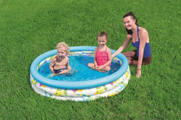 62008 Pompalı Bestway 51009 Desenli Çocuk Havuzu 122x25 cm - 2