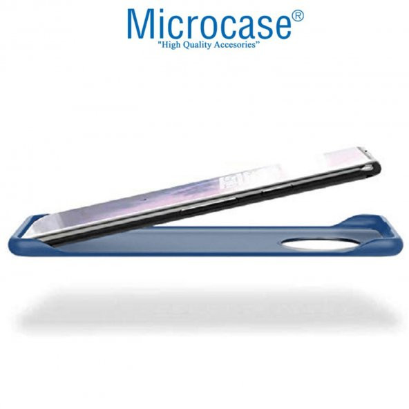 Microcase OnePlus 7T Frameless Sert Rubber Kılıf - Buzlu Mavi - 3
