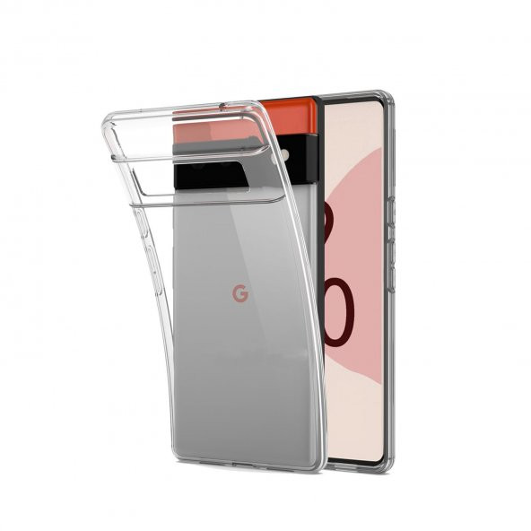 Microcase Google Pixel 6 Pro 0.2 mm İnce Silikon Kılıf - Şeffaf - 1