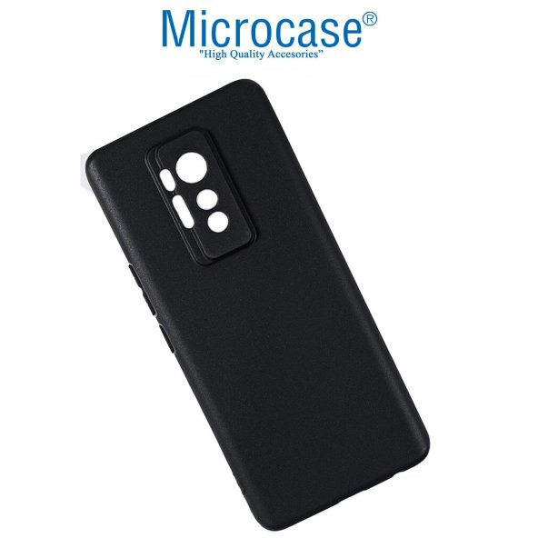 Microcase Tecno Phantom X Matte Serisi Silikon TPU Kılıf - Siyah - 3