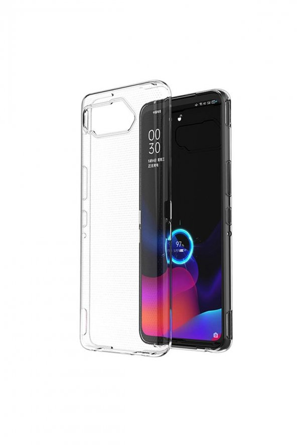 Microcase Asus Rog Phone 5 Pro 0.2 mm Ultra İnce Soft Silikon Kılıf - Şeffaf - 1