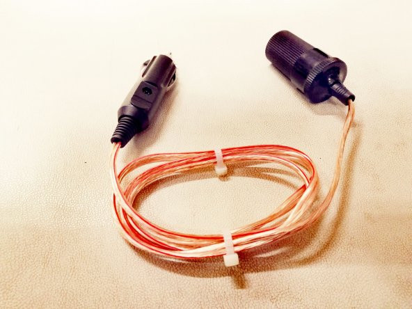 12 ve 24 Volt Uyumlu Araç Çakmaklık Uzatma Kablosu - 5 Metre - 2