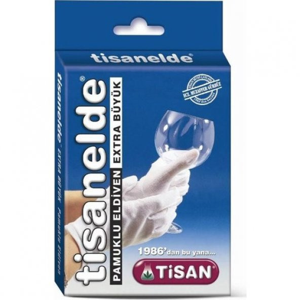 Tisan Tisanelde Pamuklu Eldiven Ekstra Büyük