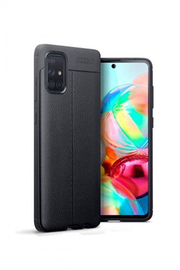 Microcase Samsung Galaxy A71 Leather Tpu Silikon Kılıf