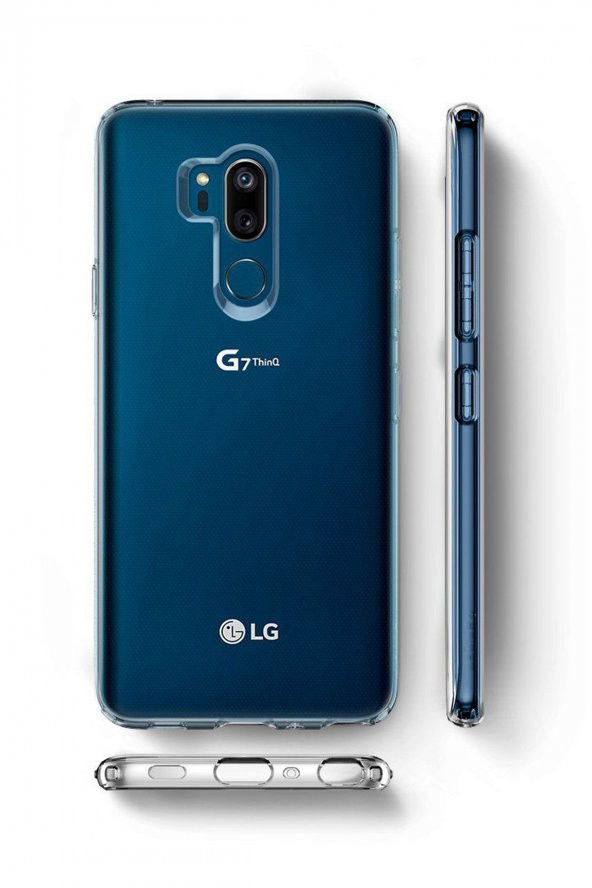 Microcase LG G7 ThinQ İnce 0.2 mm Soft Silikon Kılıf - Şeffaf - 2