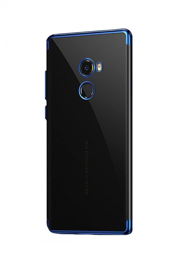 Microcase Xiaomi Mi Mix 2 Plating Series Silikon Kılıf - Mavi