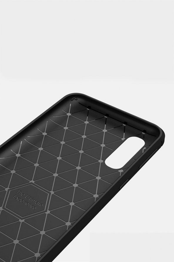 Microcase Samsung Galaxy A2 Core Brushed Carbon Fiber Silikon TPU Kılıf - Siyah - 4