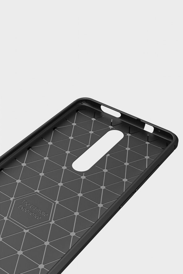 Microcase Xiaomi Mi9T - Mi9T Pro Brushed Carbon Fiber Silikon TPU Kılıf - Siyah - Resim 5