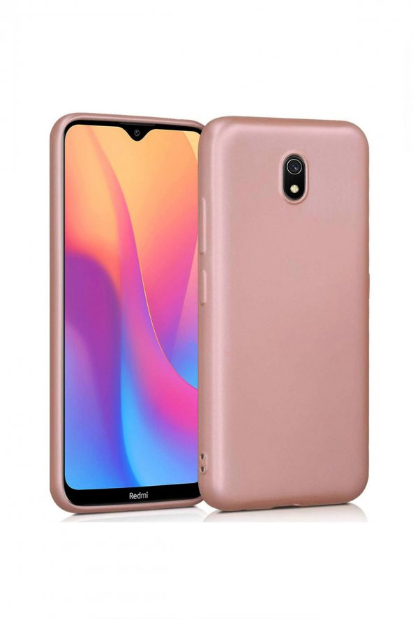 Microcase Xiaomi Redmi 8A Premium Matte Silikon Kılıf - Pembe