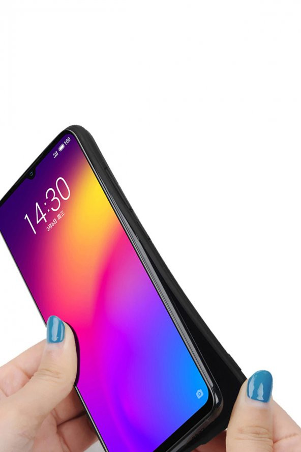 Microcase Meizu Note 9 Fabrik Serisi Kumaş ve Deri Desen Kılıf - Gri - 5
