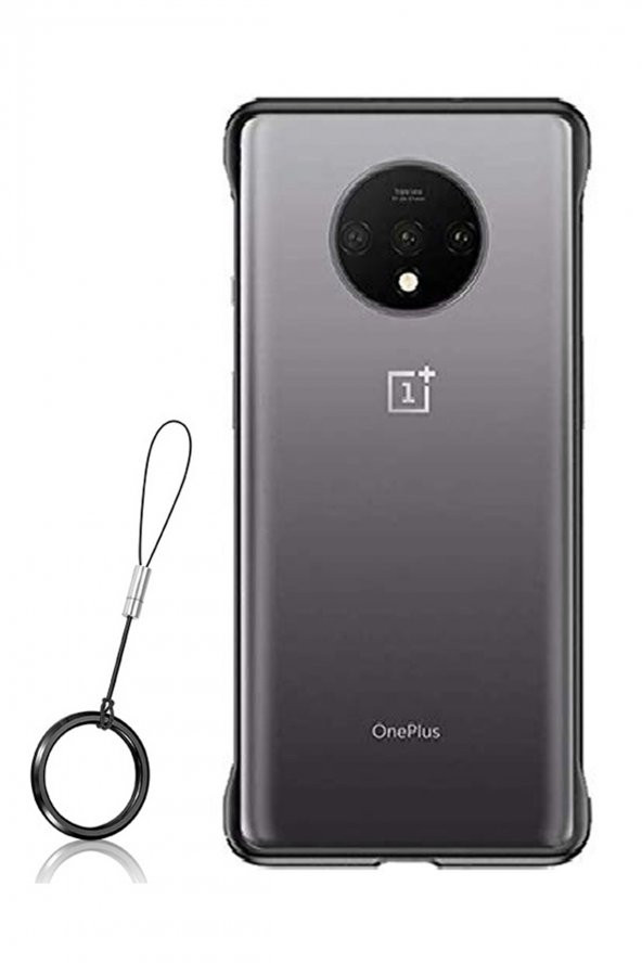 Microcase OnePlus 7T Frameless Serisi Sert Rubber Kılıf - Siyah