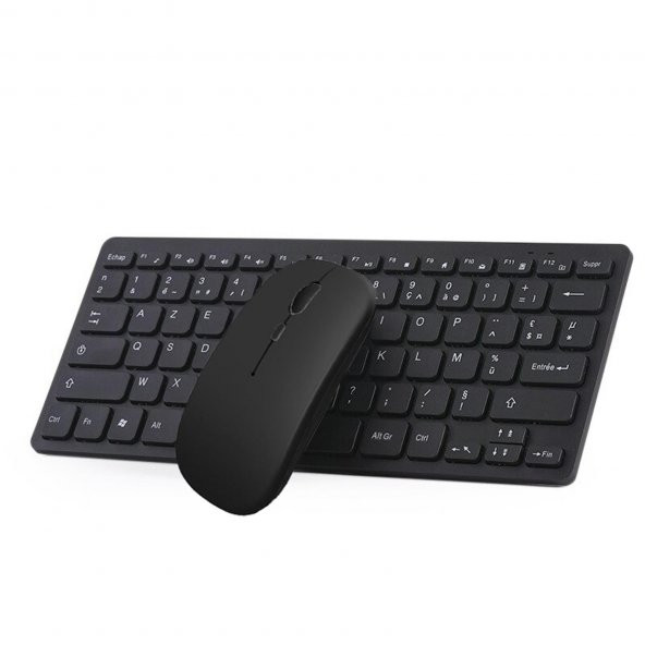 Microcase iPad Pro 12.9 2021 5.Nesil Bluetooth Klavye+Mouse+TR Sticker AL2691 - 1