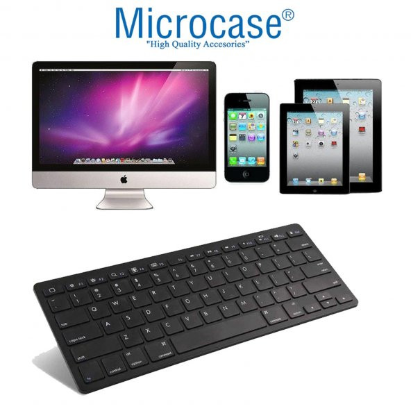 Microcase iPad Pro 12.9 2021 5.Nesil Bluetooth Klavye+Mouse+TR Sticker AL2691 - 6