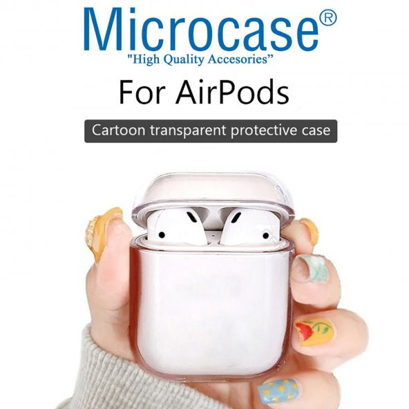 Microcase Airpods Kulaklık ve Şarj Ünitesi için Mika Şeffaf Kılıf - 2