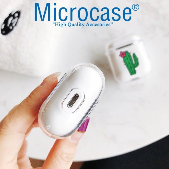 Microcase Airpods Kulaklık ve Şarj Ünitesi için Mika Şeffaf Kılıf - 5