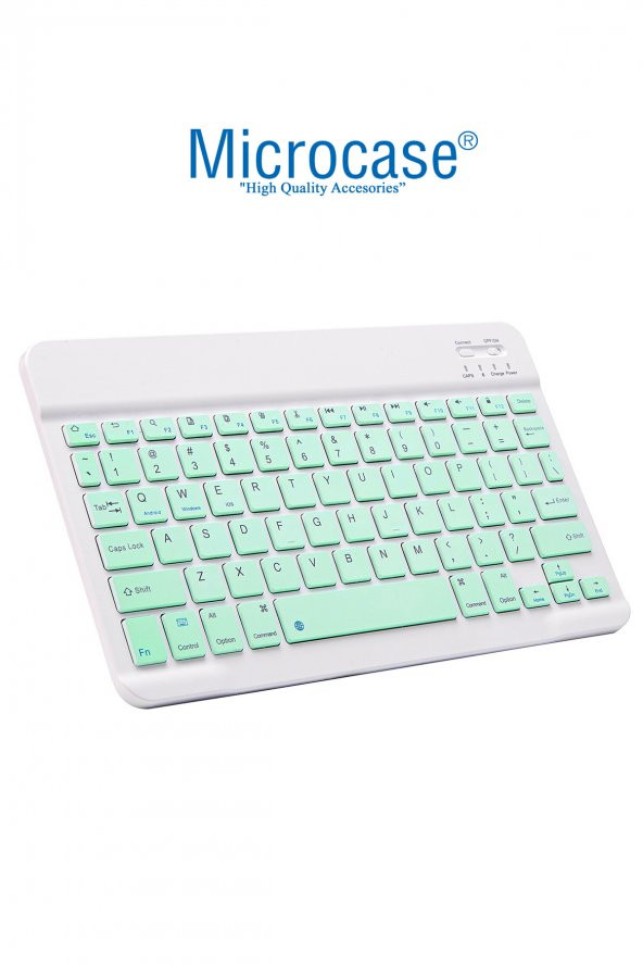 Microcase Tablet ve Telefonlar için Bluetooth Klavye Şarjlı Kablosuz - AL2671 Yeşil - 2