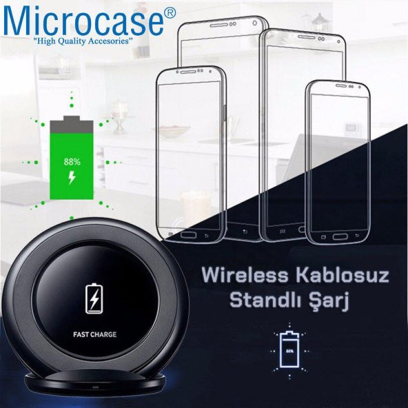 Microcase Universal Wireless Kablosuz Standlı Şarj Padi - AL2791 - 6