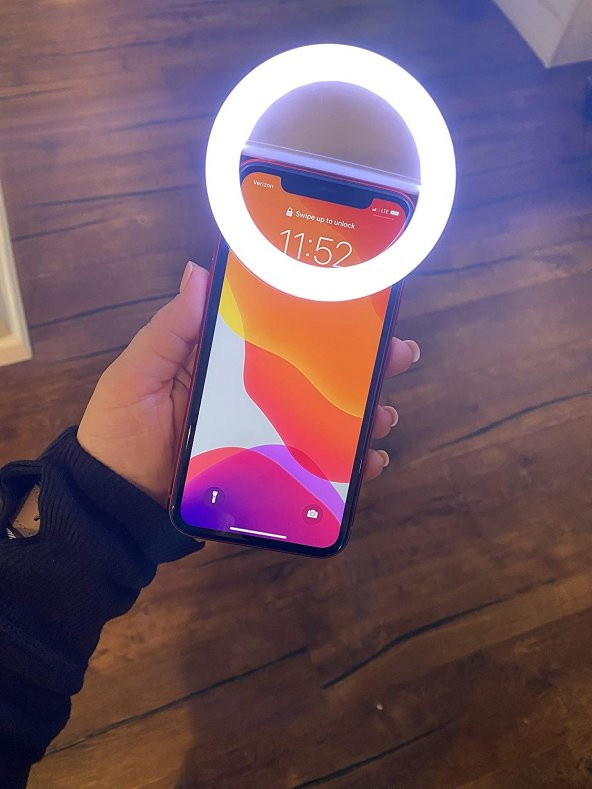 Microcase RGB Selfie LED Mandallı Üniversal Ring Halka Flash Işık Light AL2609 - 3
